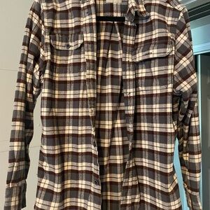Jachs Brown and Cream Plaid Shirt Jacket